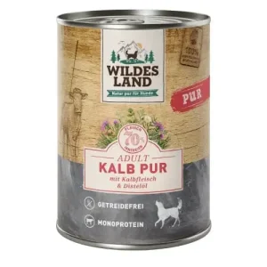 WL Dog Can – PURE – Calf with Safflower Oil 400 g