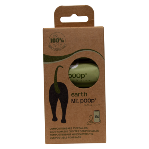 Mr,POOP EARTH Navulling 8 Rollen Groen